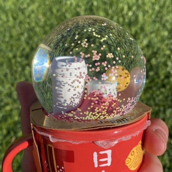 NEW Starbucks Japan Limited Edition Espresso Shot Small Mug with Snow Globe - Picture 3 of 5
